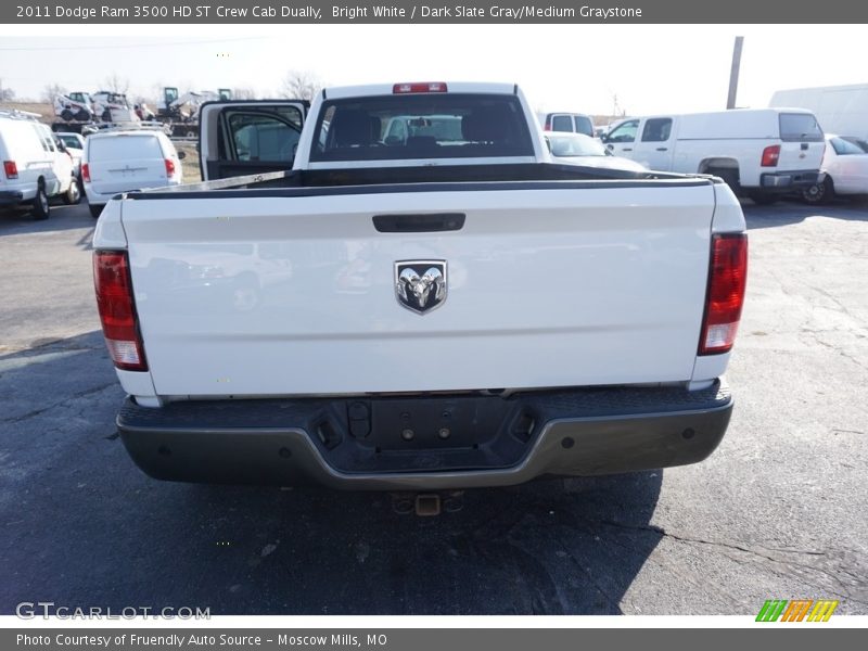 Bright White / Dark Slate Gray/Medium Graystone 2011 Dodge Ram 3500 HD ST Crew Cab Dually