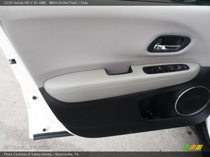 White Orchid Pearl / Gray 2016 Honda HR-V EX AWD