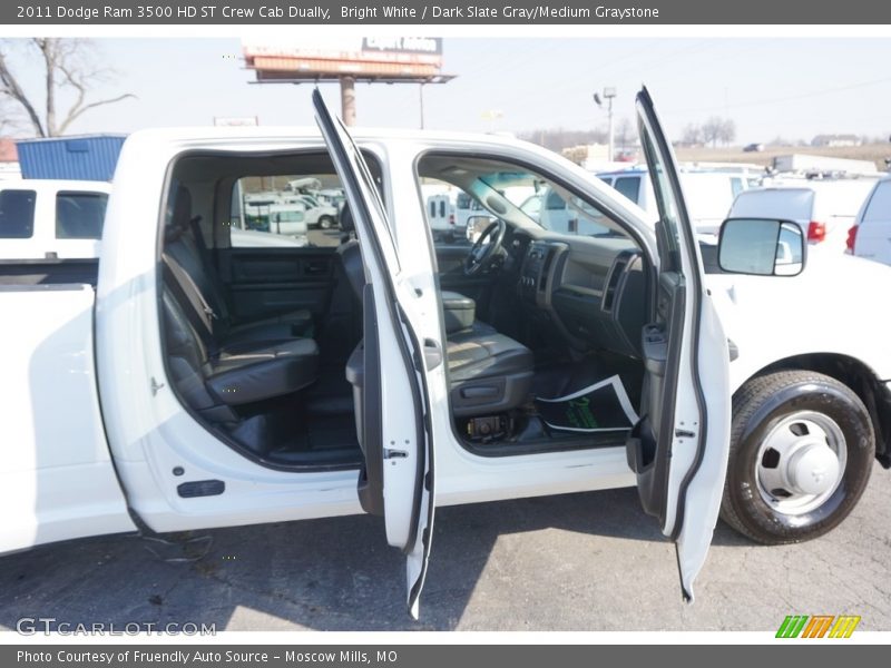 Bright White / Dark Slate Gray/Medium Graystone 2011 Dodge Ram 3500 HD ST Crew Cab Dually