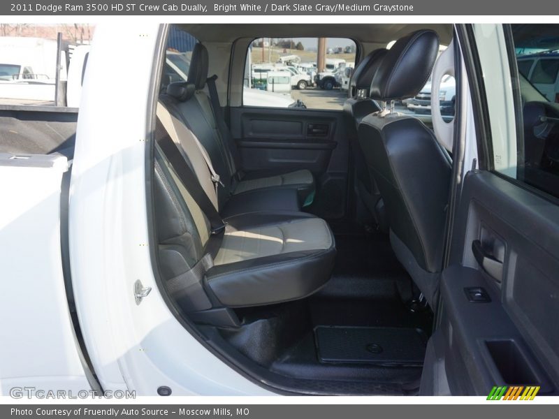 Bright White / Dark Slate Gray/Medium Graystone 2011 Dodge Ram 3500 HD ST Crew Cab Dually