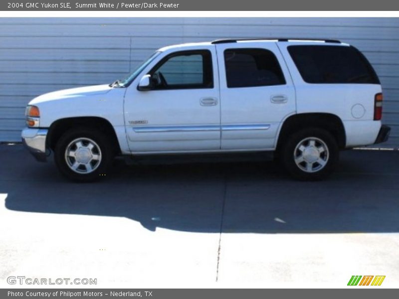 Summit White / Pewter/Dark Pewter 2004 GMC Yukon SLE