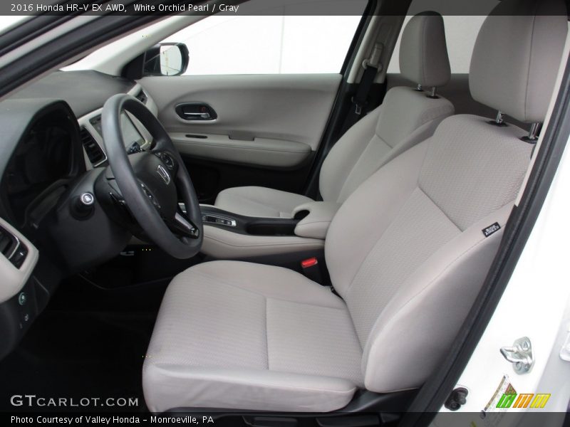 White Orchid Pearl / Gray 2016 Honda HR-V EX AWD