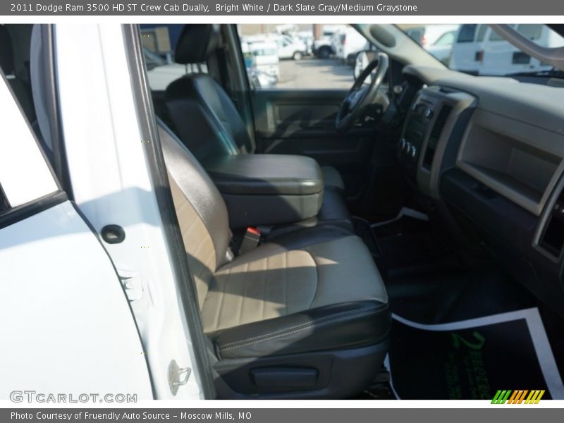 Bright White / Dark Slate Gray/Medium Graystone 2011 Dodge Ram 3500 HD ST Crew Cab Dually