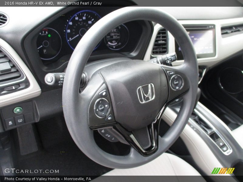 White Orchid Pearl / Gray 2016 Honda HR-V EX AWD