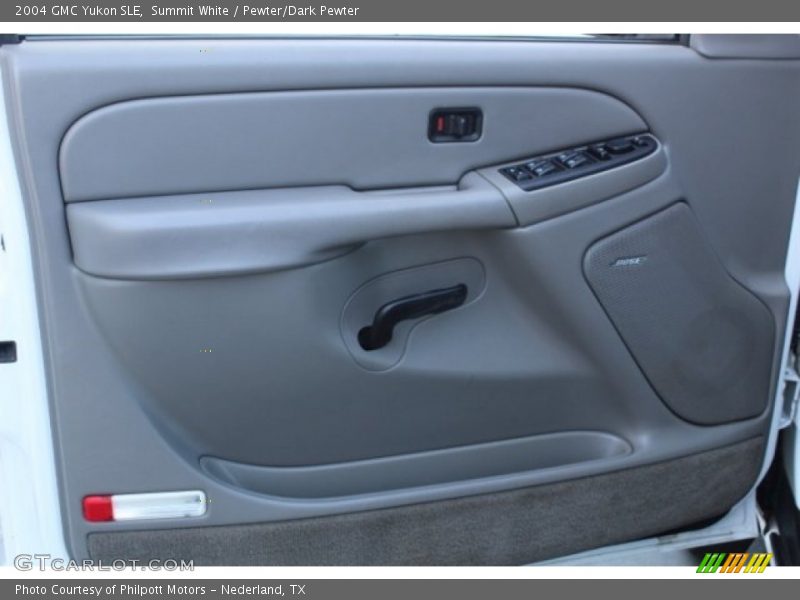 Summit White / Pewter/Dark Pewter 2004 GMC Yukon SLE