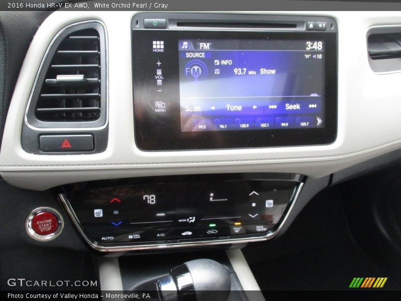 White Orchid Pearl / Gray 2016 Honda HR-V EX AWD