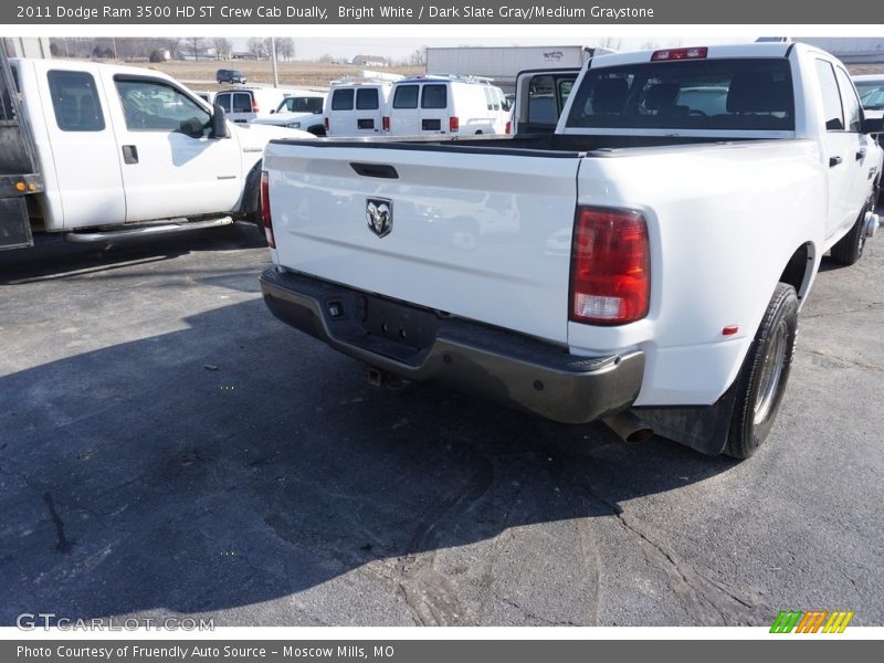 Bright White / Dark Slate Gray/Medium Graystone 2011 Dodge Ram 3500 HD ST Crew Cab Dually