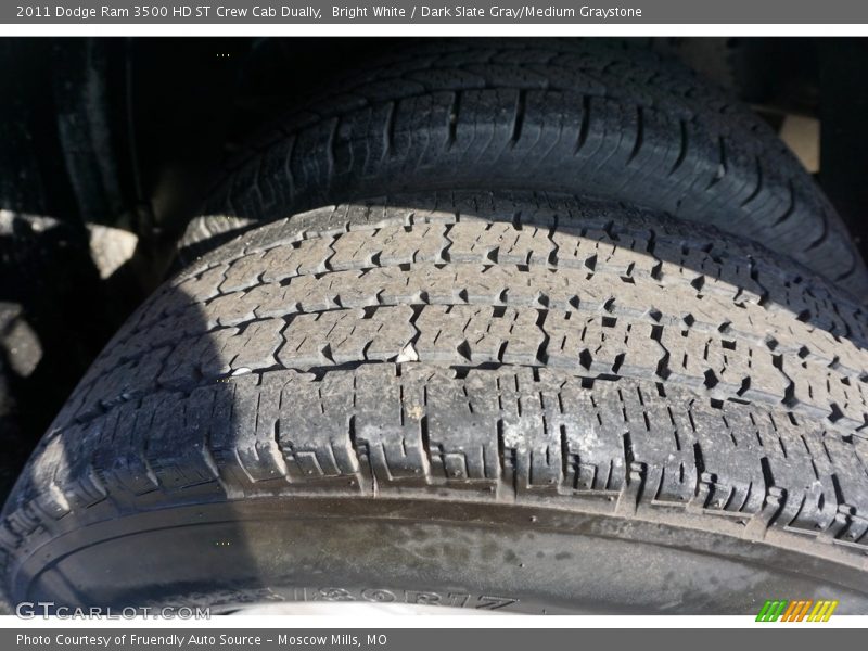 Bright White / Dark Slate Gray/Medium Graystone 2011 Dodge Ram 3500 HD ST Crew Cab Dually