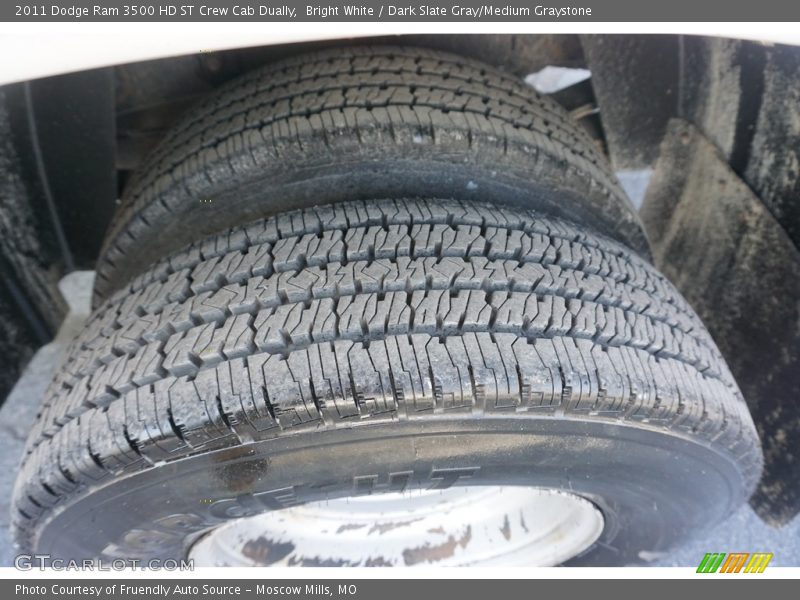 Bright White / Dark Slate Gray/Medium Graystone 2011 Dodge Ram 3500 HD ST Crew Cab Dually
