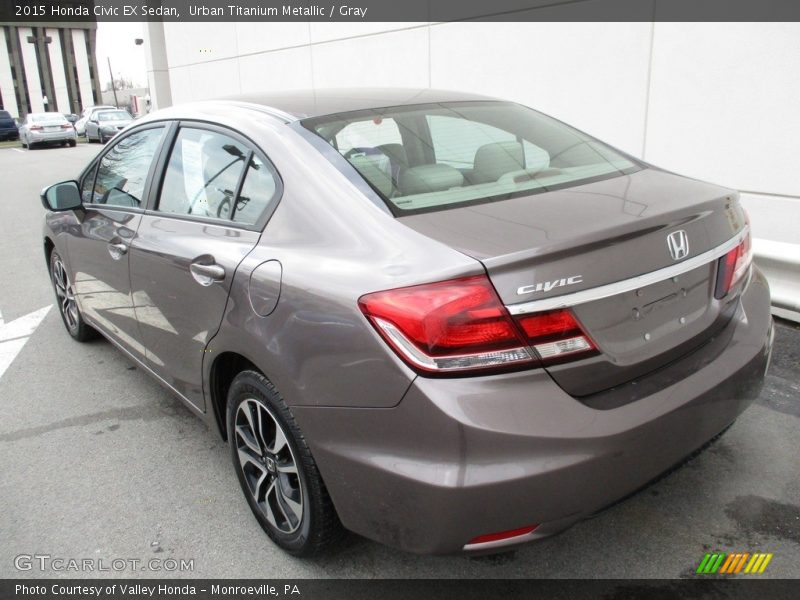 Urban Titanium Metallic / Gray 2015 Honda Civic EX Sedan