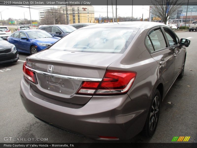 Urban Titanium Metallic / Gray 2015 Honda Civic EX Sedan