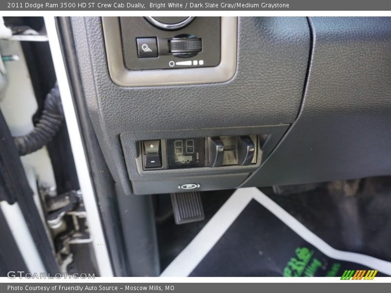 Bright White / Dark Slate Gray/Medium Graystone 2011 Dodge Ram 3500 HD ST Crew Cab Dually