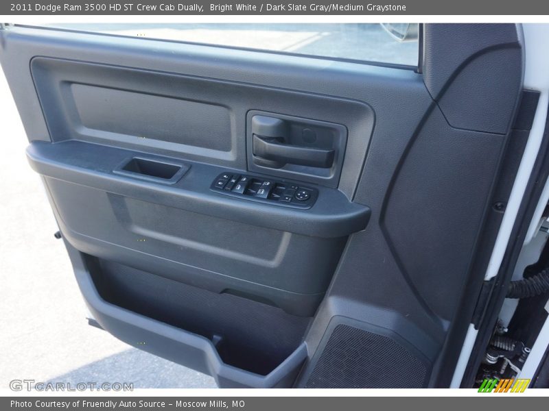 Bright White / Dark Slate Gray/Medium Graystone 2011 Dodge Ram 3500 HD ST Crew Cab Dually