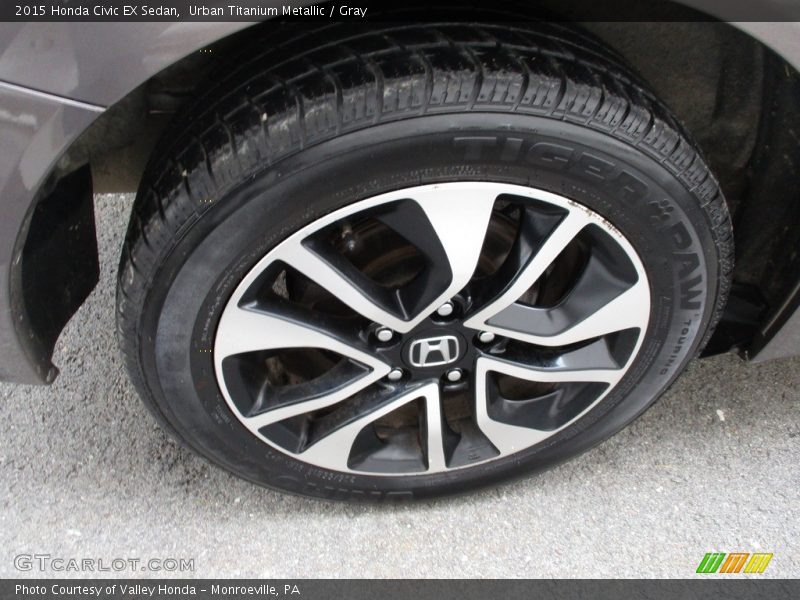 Urban Titanium Metallic / Gray 2015 Honda Civic EX Sedan