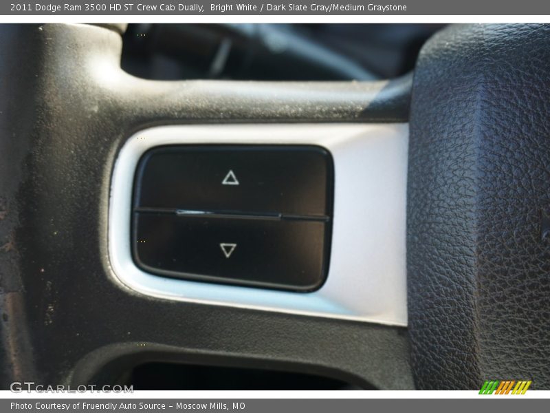 Bright White / Dark Slate Gray/Medium Graystone 2011 Dodge Ram 3500 HD ST Crew Cab Dually