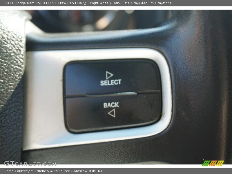 Bright White / Dark Slate Gray/Medium Graystone 2011 Dodge Ram 3500 HD ST Crew Cab Dually