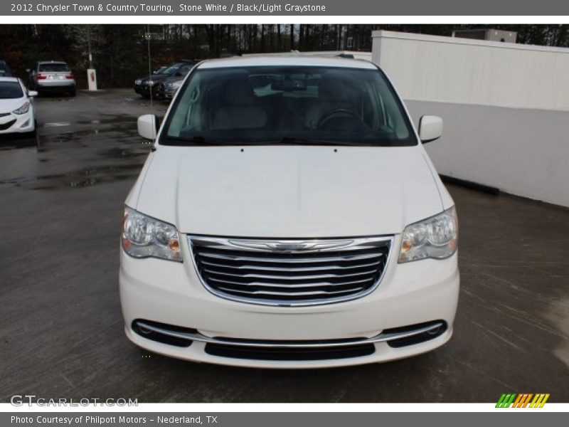 Stone White / Black/Light Graystone 2012 Chrysler Town & Country Touring