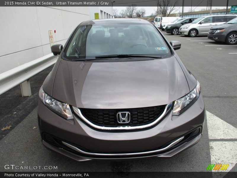 Urban Titanium Metallic / Gray 2015 Honda Civic EX Sedan