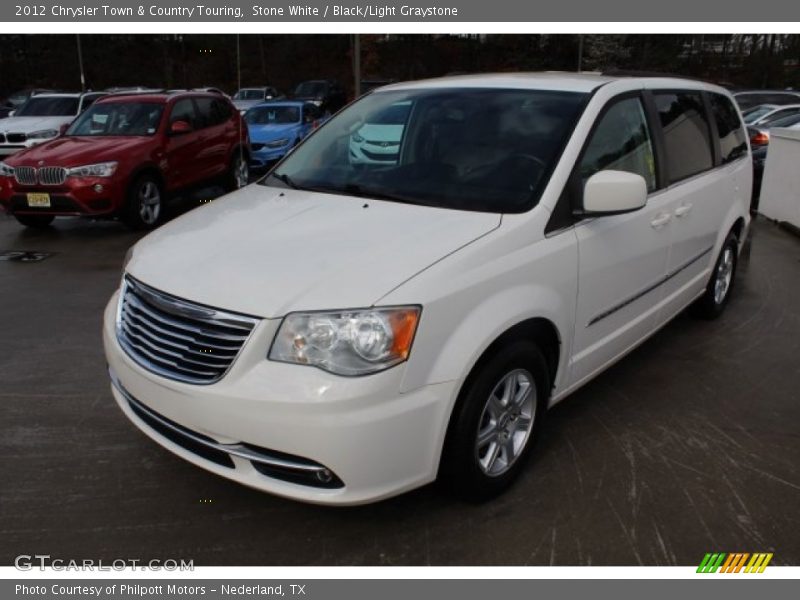 Stone White / Black/Light Graystone 2012 Chrysler Town & Country Touring