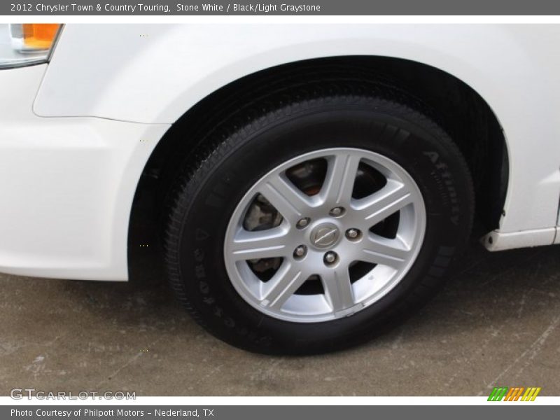 Stone White / Black/Light Graystone 2012 Chrysler Town & Country Touring