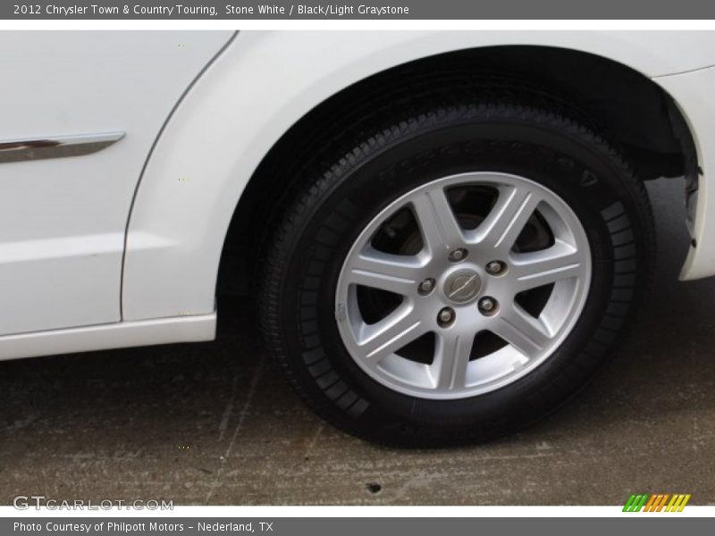 Stone White / Black/Light Graystone 2012 Chrysler Town & Country Touring