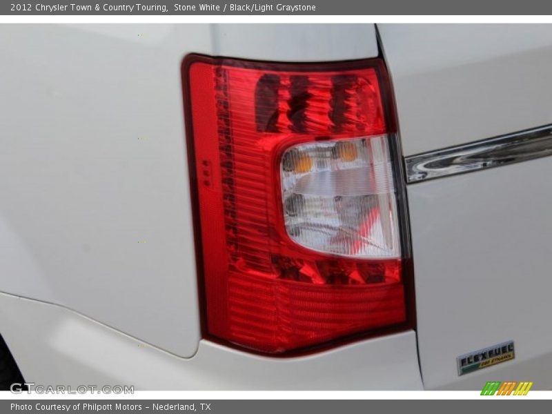 Stone White / Black/Light Graystone 2012 Chrysler Town & Country Touring