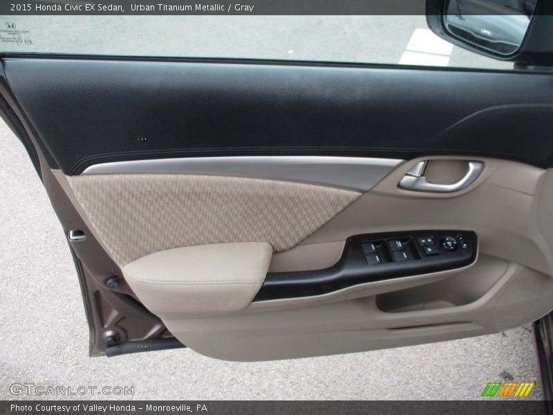 Urban Titanium Metallic / Gray 2015 Honda Civic EX Sedan