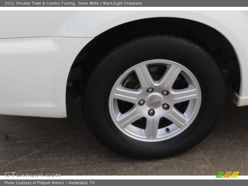 Stone White / Black/Light Graystone 2012 Chrysler Town & Country Touring