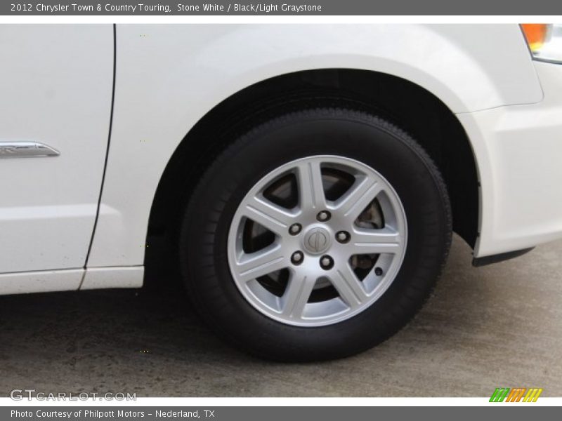 Stone White / Black/Light Graystone 2012 Chrysler Town & Country Touring