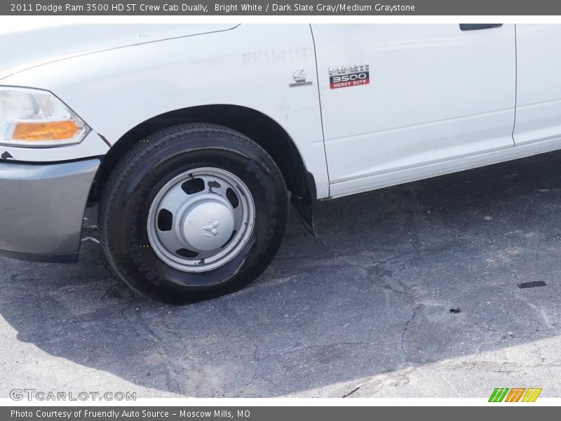 Bright White / Dark Slate Gray/Medium Graystone 2011 Dodge Ram 3500 HD ST Crew Cab Dually