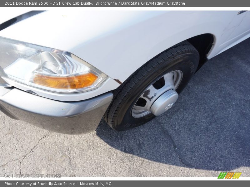 Bright White / Dark Slate Gray/Medium Graystone 2011 Dodge Ram 3500 HD ST Crew Cab Dually