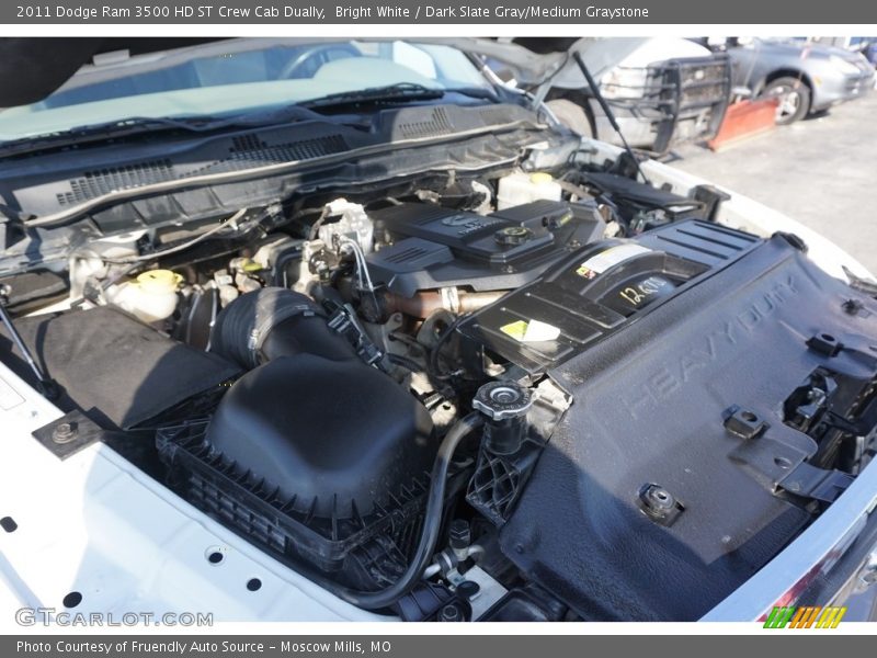 Bright White / Dark Slate Gray/Medium Graystone 2011 Dodge Ram 3500 HD ST Crew Cab Dually