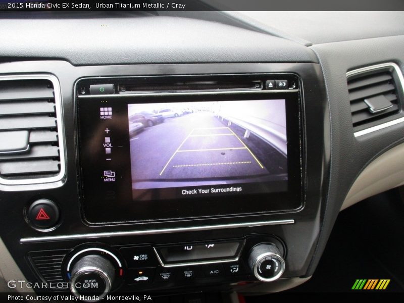 Urban Titanium Metallic / Gray 2015 Honda Civic EX Sedan