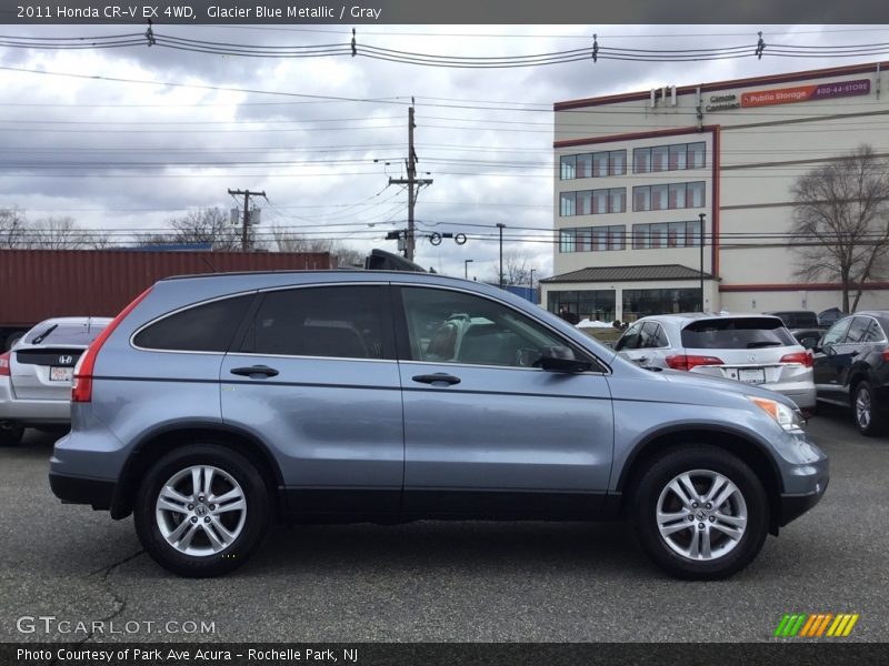 Glacier Blue Metallic / Gray 2011 Honda CR-V EX 4WD