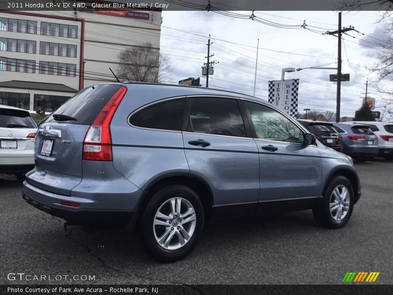 Glacier Blue Metallic / Gray 2011 Honda CR-V EX 4WD