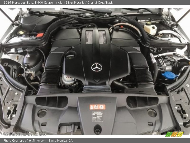 Iridium Silver Metallic / Crystal Grey/Black 2016 Mercedes-Benz E 400 Coupe