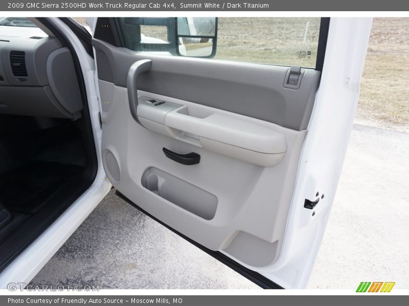 Summit White / Dark Titanium 2009 GMC Sierra 2500HD Work Truck Regular Cab 4x4