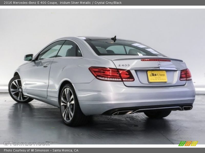 Iridium Silver Metallic / Crystal Grey/Black 2016 Mercedes-Benz E 400 Coupe