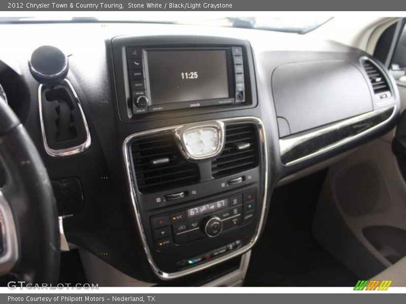 Stone White / Black/Light Graystone 2012 Chrysler Town & Country Touring