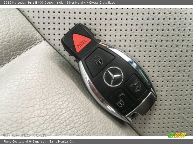 Iridium Silver Metallic / Crystal Grey/Black 2016 Mercedes-Benz E 400 Coupe