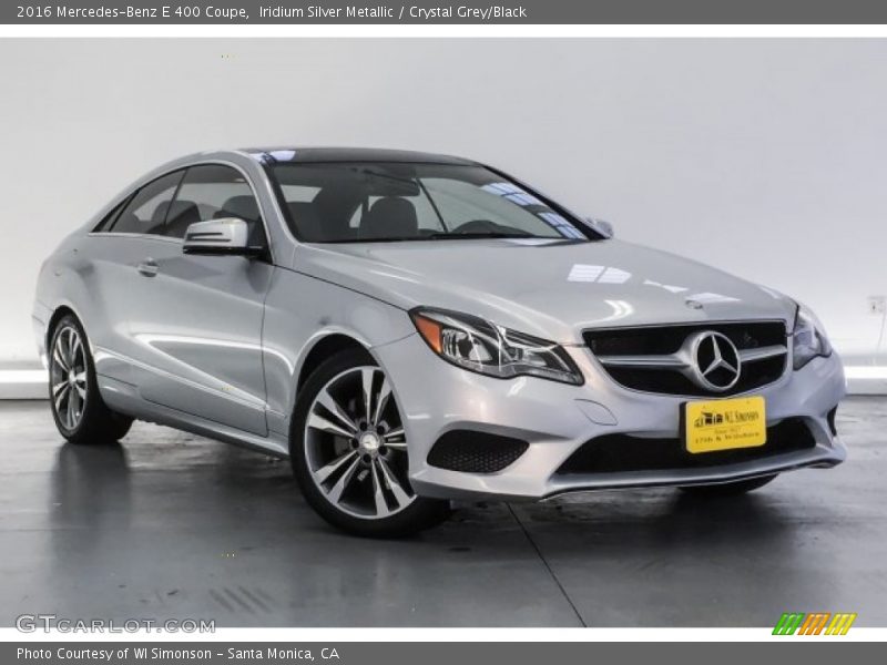 Iridium Silver Metallic / Crystal Grey/Black 2016 Mercedes-Benz E 400 Coupe