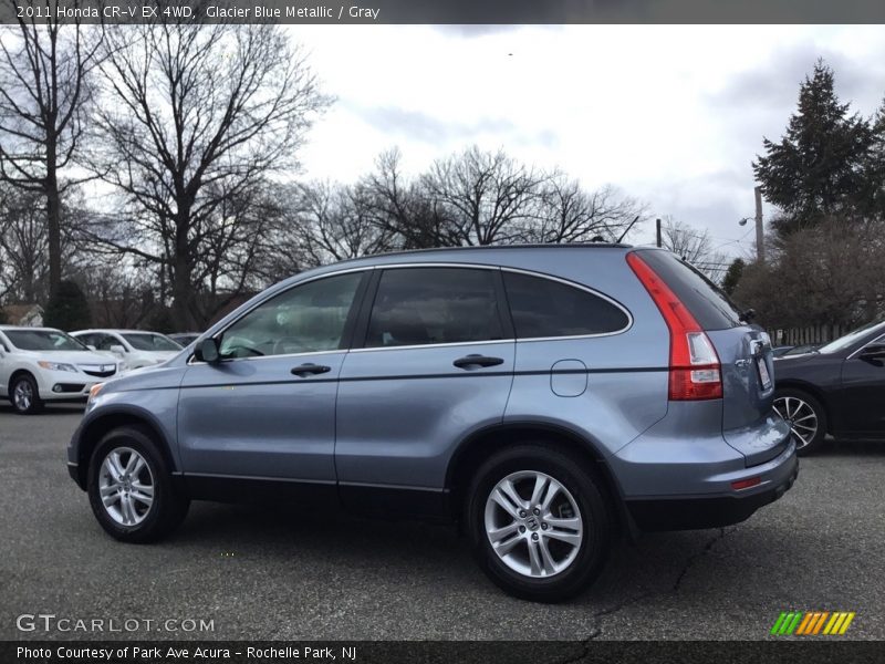 Glacier Blue Metallic / Gray 2011 Honda CR-V EX 4WD