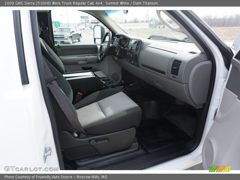 Summit White / Dark Titanium 2009 GMC Sierra 2500HD Work Truck Regular Cab 4x4