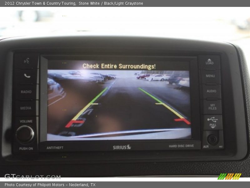 Stone White / Black/Light Graystone 2012 Chrysler Town & Country Touring