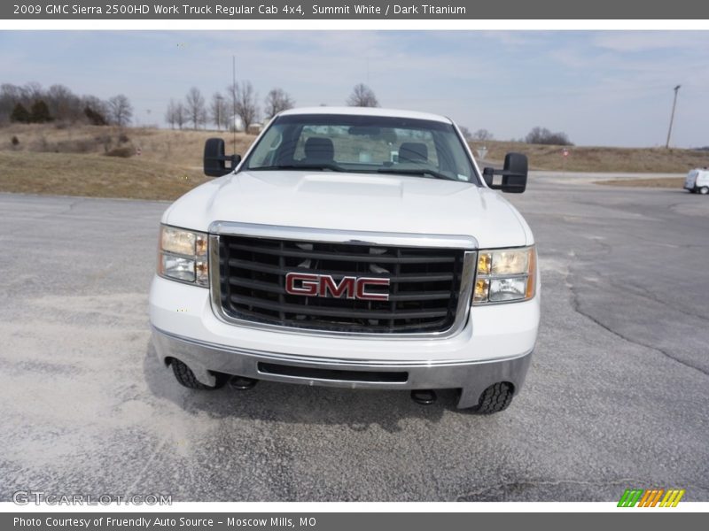 Summit White / Dark Titanium 2009 GMC Sierra 2500HD Work Truck Regular Cab 4x4