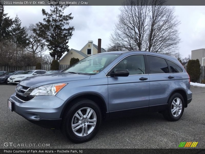 Glacier Blue Metallic / Gray 2011 Honda CR-V EX 4WD
