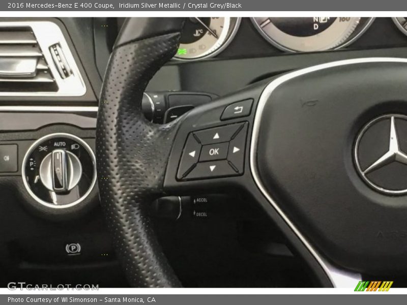 Iridium Silver Metallic / Crystal Grey/Black 2016 Mercedes-Benz E 400 Coupe