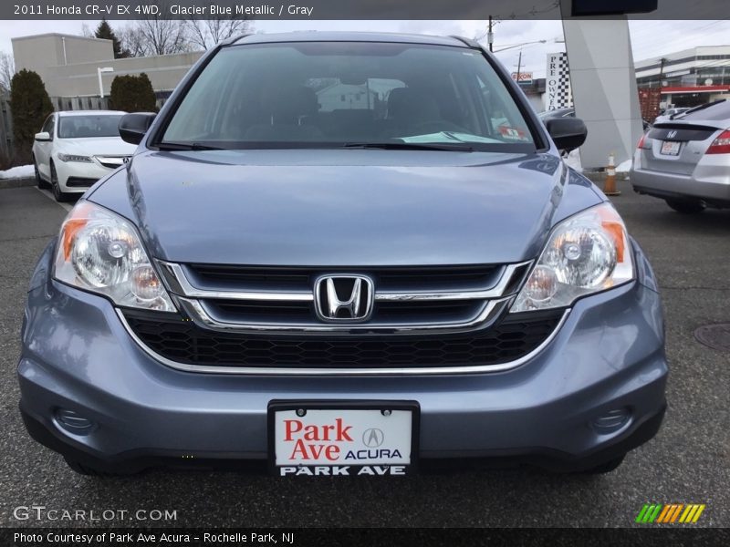 Glacier Blue Metallic / Gray 2011 Honda CR-V EX 4WD