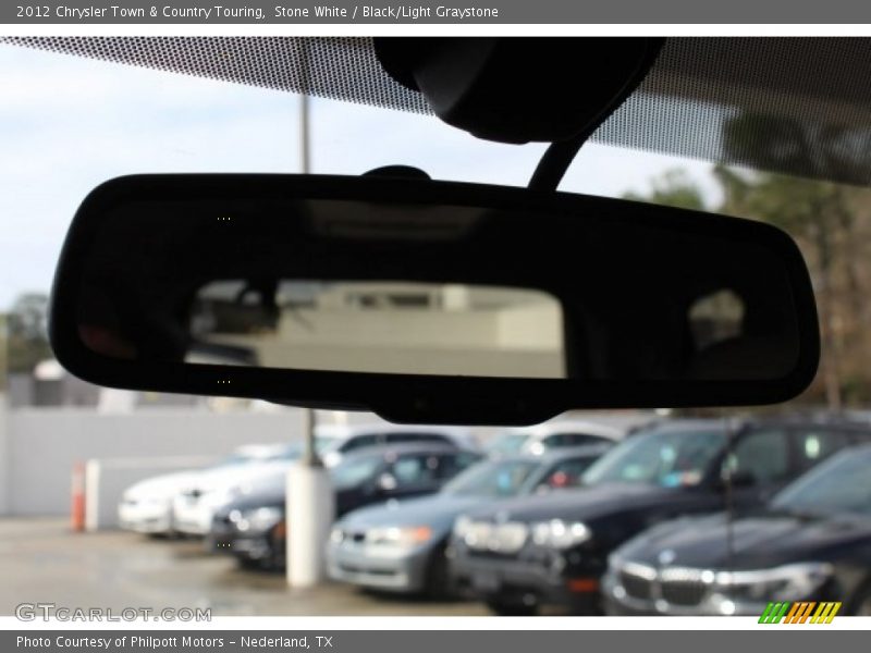 Stone White / Black/Light Graystone 2012 Chrysler Town & Country Touring