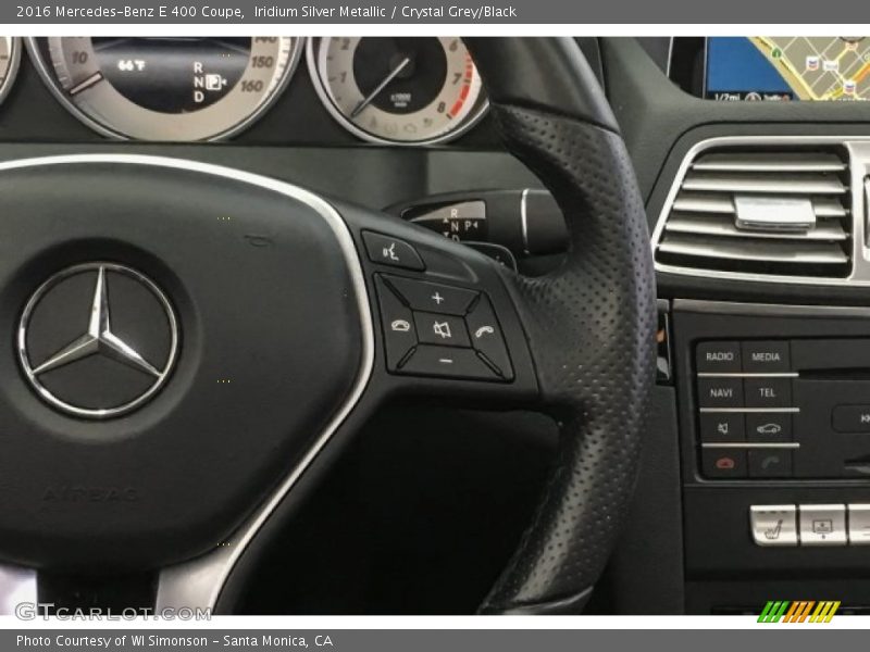 Iridium Silver Metallic / Crystal Grey/Black 2016 Mercedes-Benz E 400 Coupe